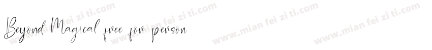 Beyond Magical free for personal us字体转换